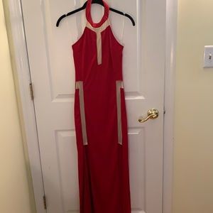 Never worn - Nasty Gal High Slit Red Dress